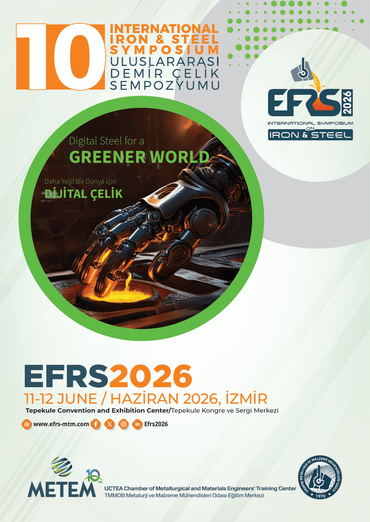 10. Uluslararası Demir ve Çelik Sempozyumu EFRS’2026